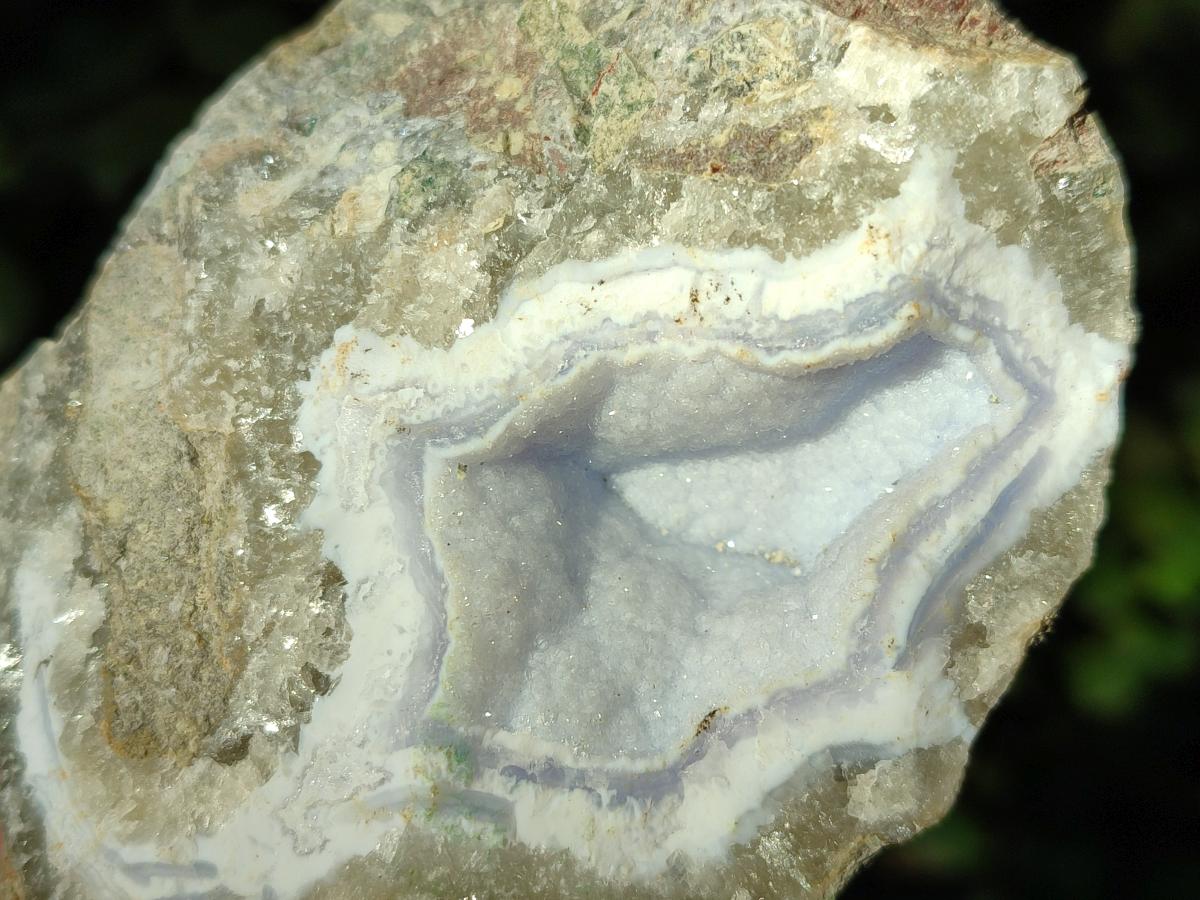 Natural Blue Lace Agate Geode Specimens x 6 From Nsanje, Malawi - Toprock Gemstones and Minerals 