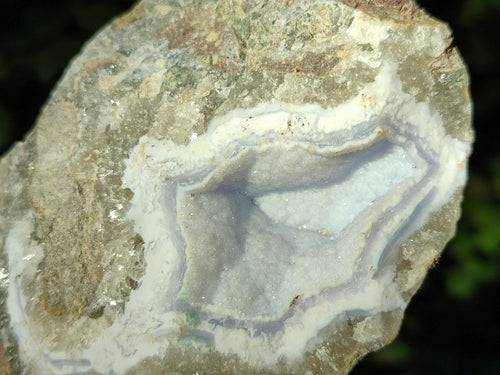 Natural Blue Lace Agate Geode Specimens x 6 From Nsanje, Malawi - Toprock Gemstones and Minerals 