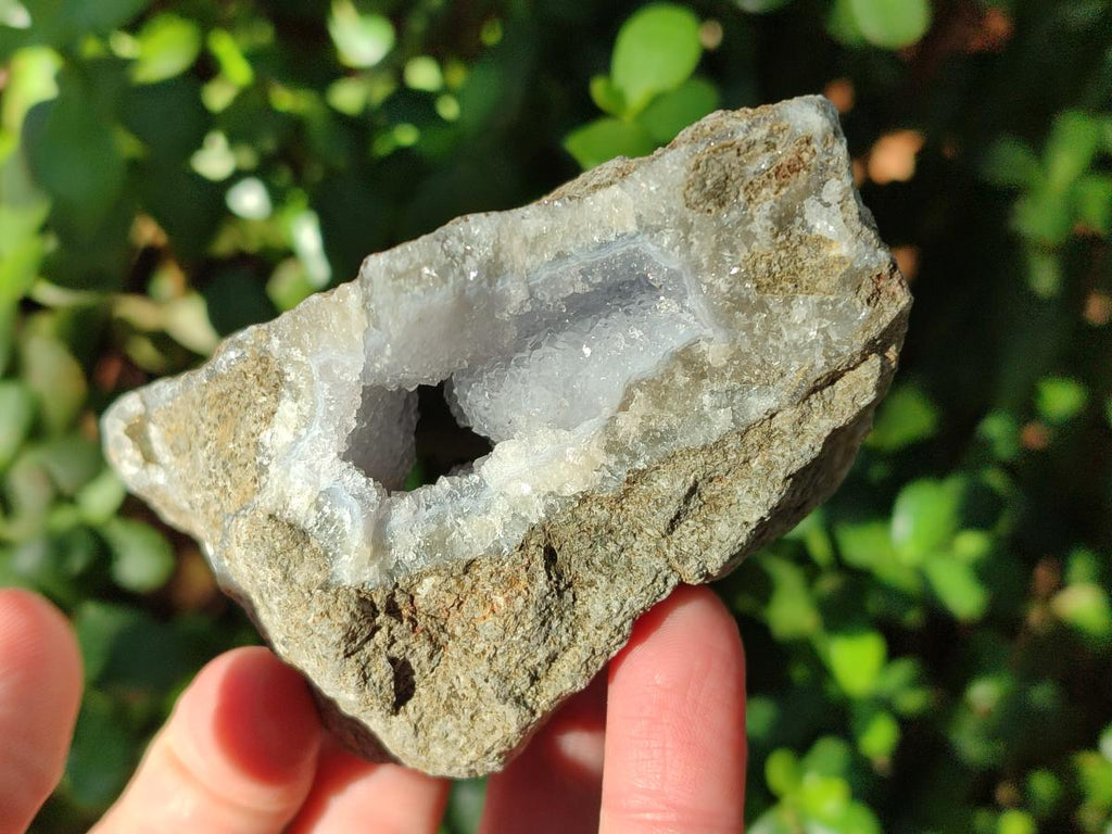 Natural Blue Lace Agate Geode Specimens x 6 From Nsanje, Malawi - Toprock Gemstones and Minerals 