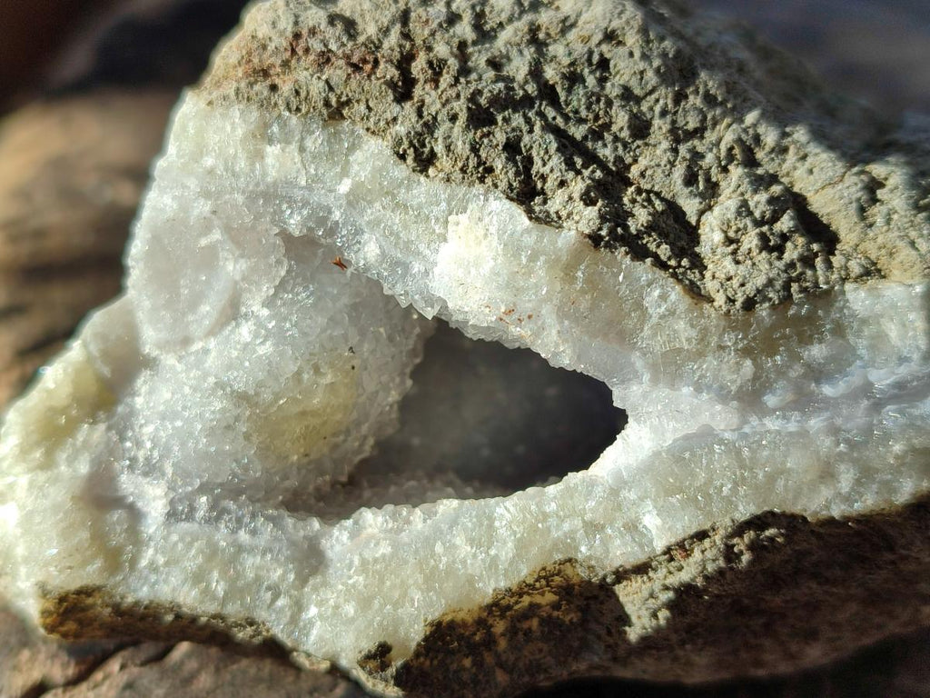 Natural Blue Lace Agate Geode Specimens x 6 From Nsanje, Malawi - Toprock Gemstones and Minerals 