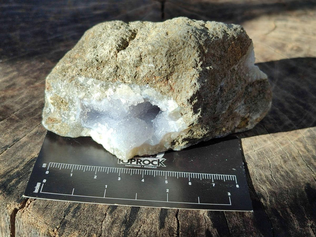 Natural Blue Lace Agate Geode Specimens x 6 From Nsanje, Malawi - Toprock Gemstones and Minerals 