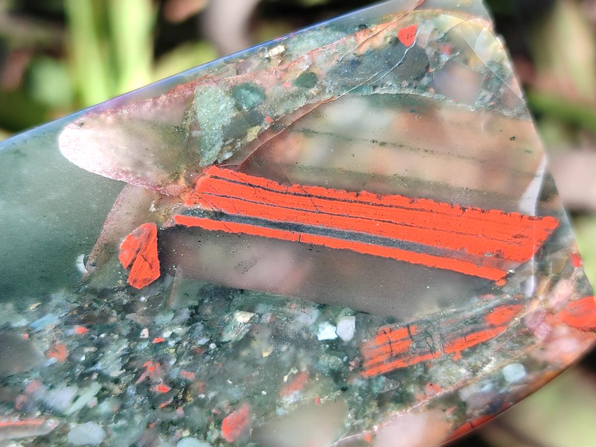 Polished Bloodstone Standing Display Pieces x 6 From Swaziland - Toprock Gemstones and Minerals 