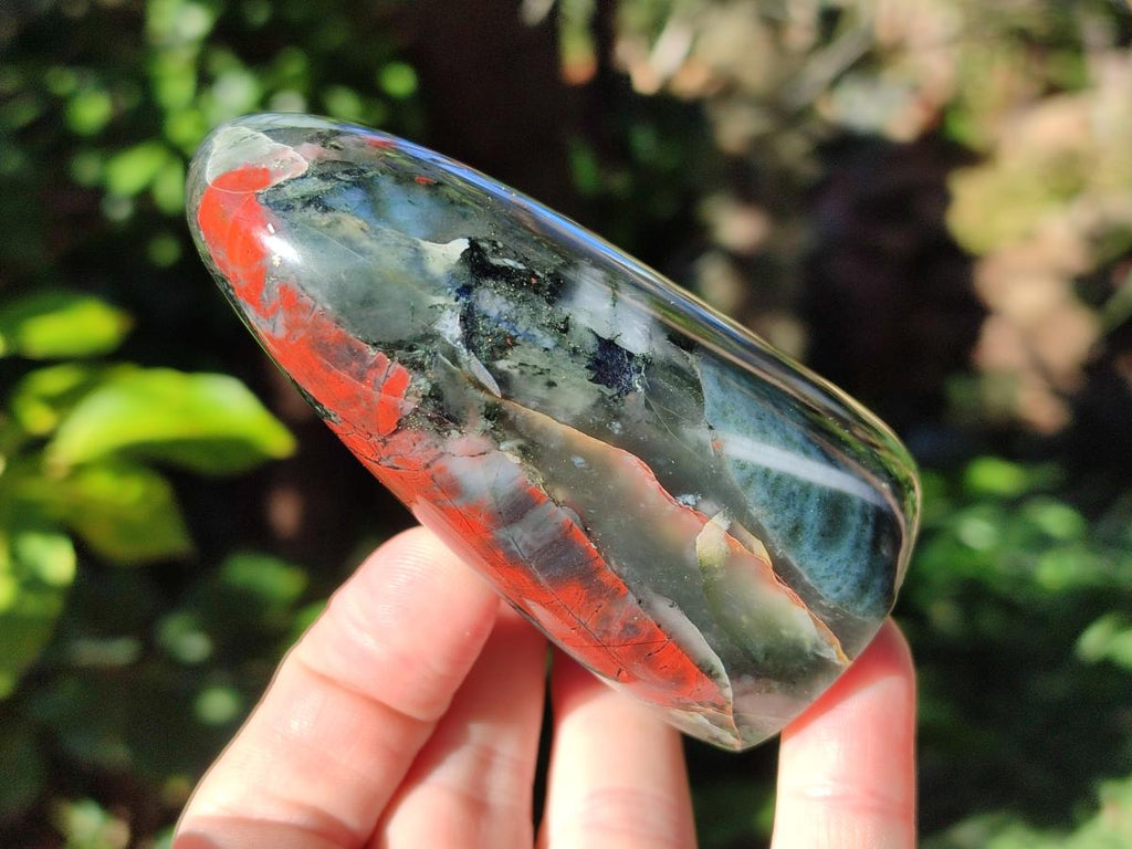 Polished Bloodstone Standing Display Pieces x 6 From Swaziland - Toprock Gemstones and Minerals 