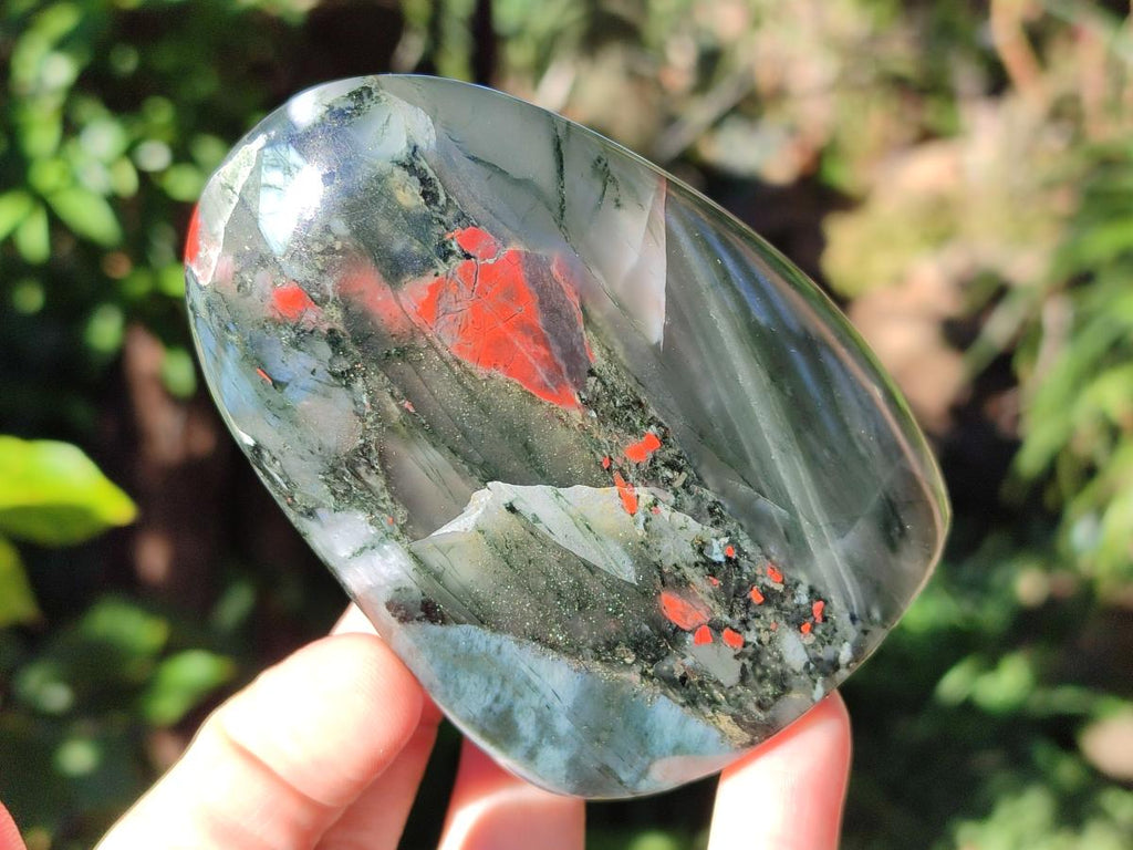 Polished Bloodstone Standing Display Pieces x 6 From Swaziland - Toprock Gemstones and Minerals 