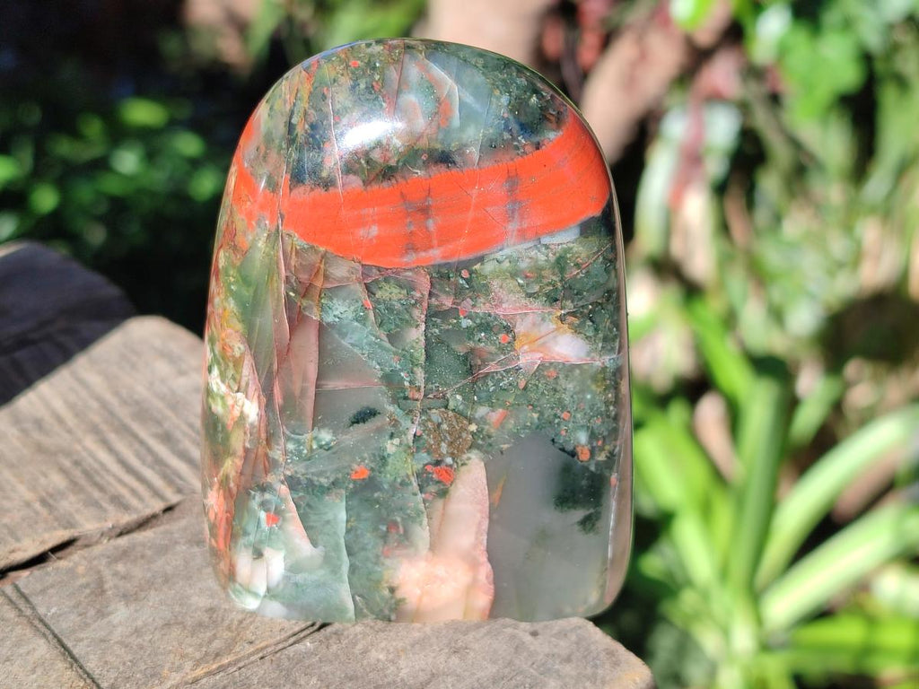 Polished Bloodstone Standing Display Pieces x 6 From Swaziland - Toprock Gemstones and Minerals 