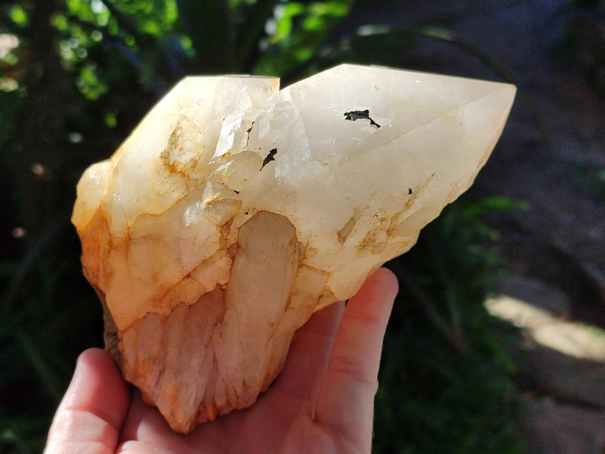 Natural Large Cascading "Anananas" Pineapple Quartz Crystals x 2 From Antsirabe, Madagascar - Toprock Gemstones and Minerals 