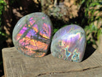 Polished Rare Purple Sunset Flash Labradorite Standing Display Pieces x 6 From Madagascar - Toprock Gemstones and Minerals 