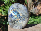 Polished Rare Purple Sunset Flash Labradorite Standing Display Pieces x 6 From Madagascar - Toprock Gemstones and Minerals 