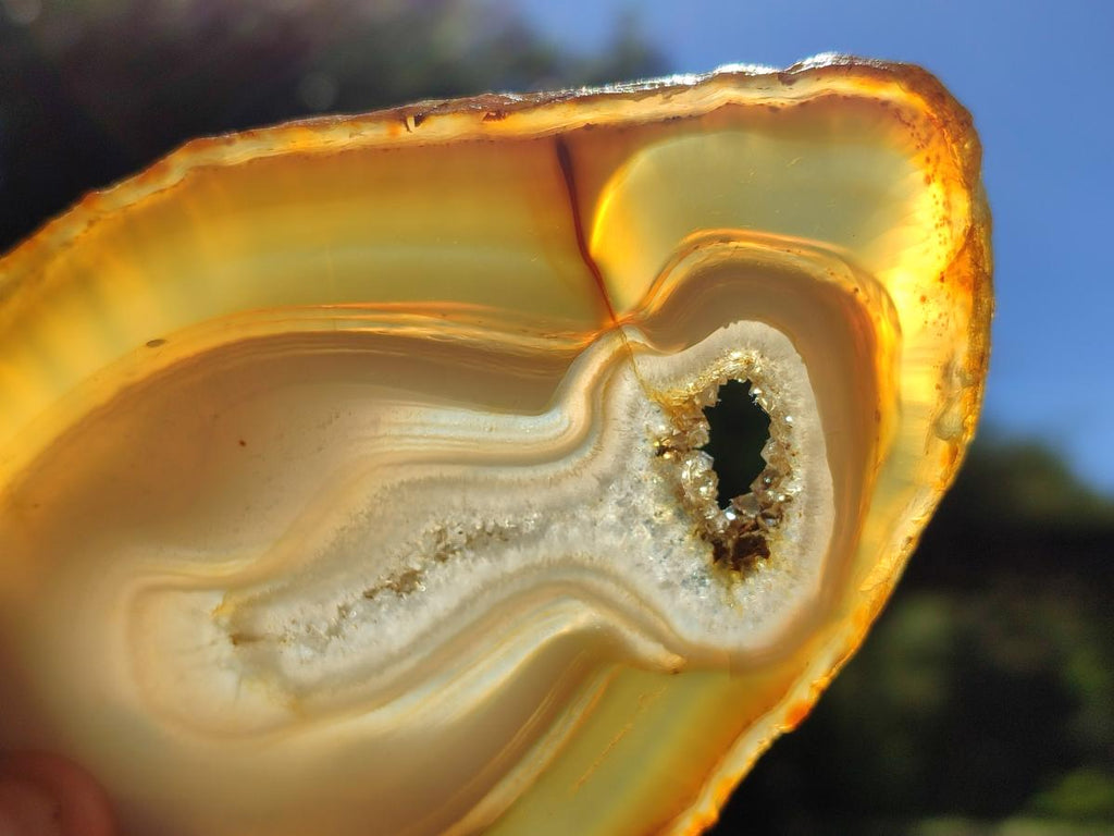 Polished Banded Agate Slices x 10 From Madagascar - Toprock Gemstones and Minerals 