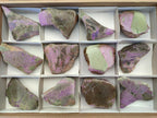 Polished One Side Stichtite Slices x 12 From Barberton, South Africa - Toprock Gemstones and Minerals 