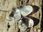 Polished Clear Quartz Crystal Hearts x 35 From Madagascar - Toprock Gemstones and Minerals 