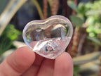 Polished Clear Quartz Crystal Hearts x 35 From Madagascar - Toprock Gemstones and Minerals 