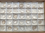 Polished Clear Quartz Crystal Hearts x 35 From Madagascar - Toprock Gemstones and Minerals 