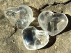 Polished Clear Quartz Crystal Hearts x 35 From Madagascar - Toprock Gemstones and Minerals 