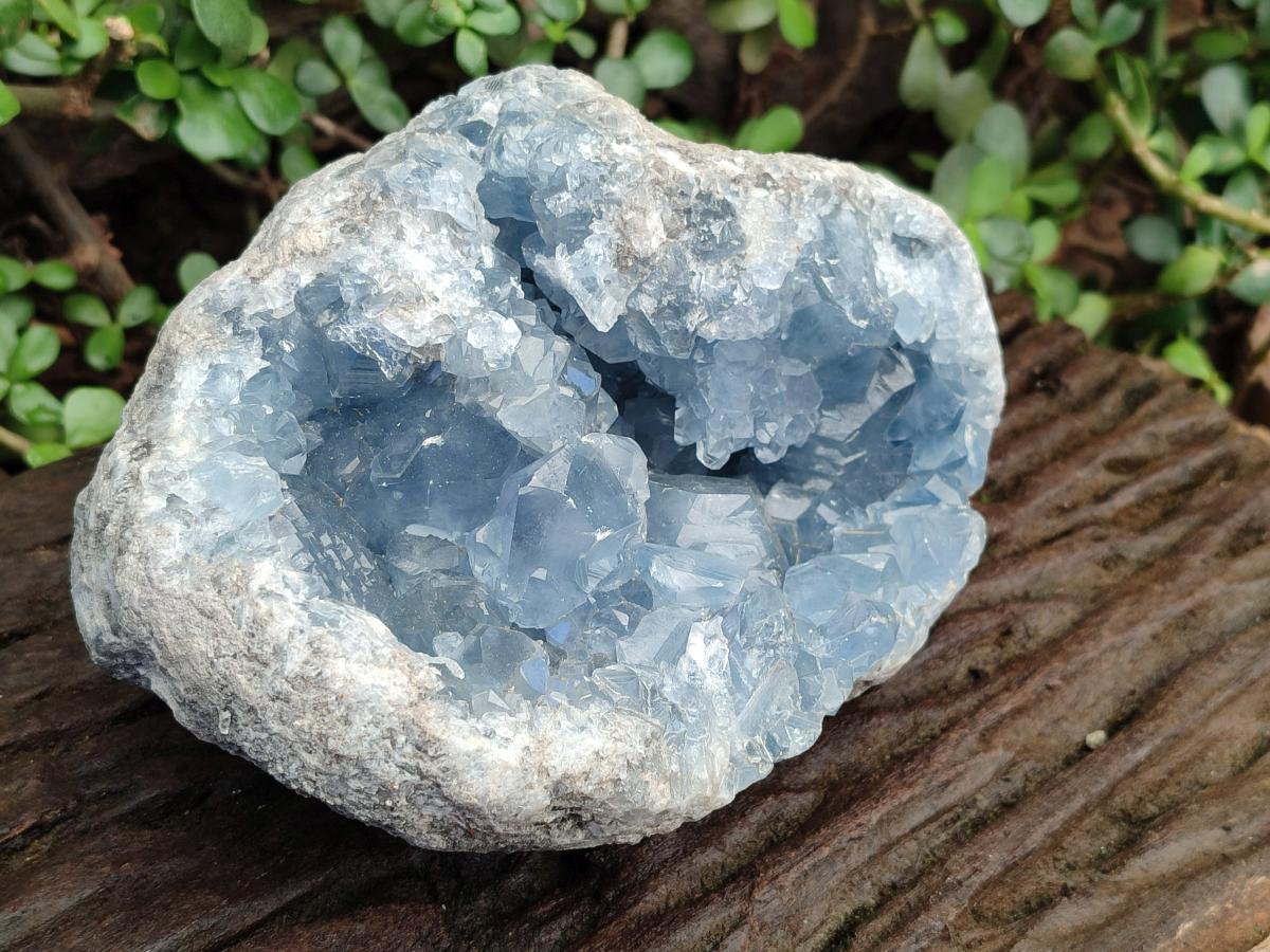 Natural Large Blue Celestite Geode Specimen x 1 From Sakoany, Madagascar - Toprock Gemstones and Minerals 