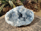 Natural Large Blue Celestite Geode Specimen x 1 From Sakoany, Madagascar - Toprock Gemstones and Minerals 