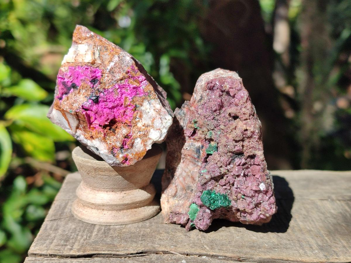 Natural Salrose Cobaltoan Dolomite Specimens x 6 From Kakanda, Congo - Toprock Gemstones and Minerals 