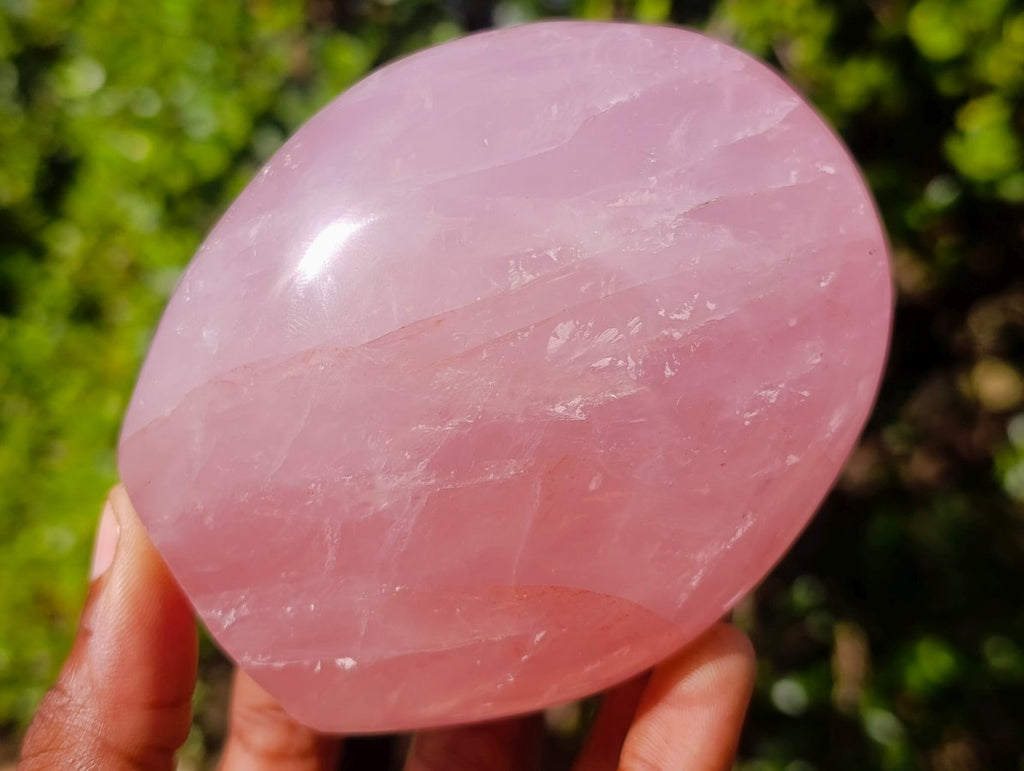 Polished Gemmy Rose Quartz Standing Display Pieces x 2 From Madagascar - Toprock Gemstones and Minerals 