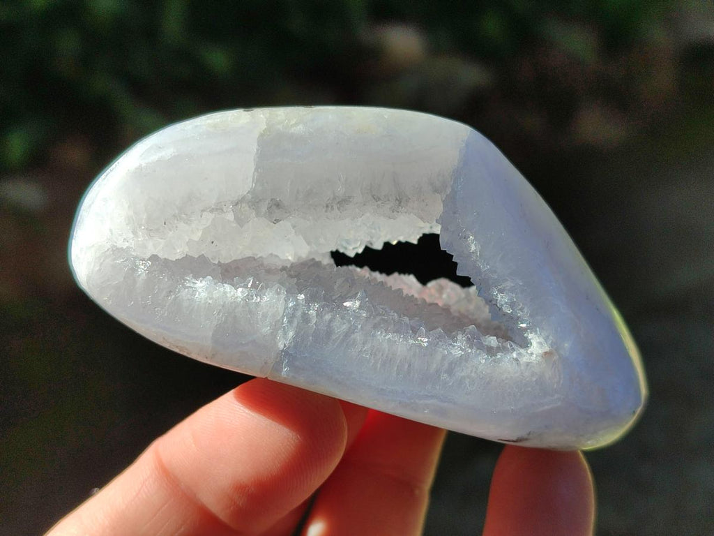 Polished Blue Lace Agate Free Forms x 12 From Nsanje, Malawi - Toprock Gemstones and Minerals 