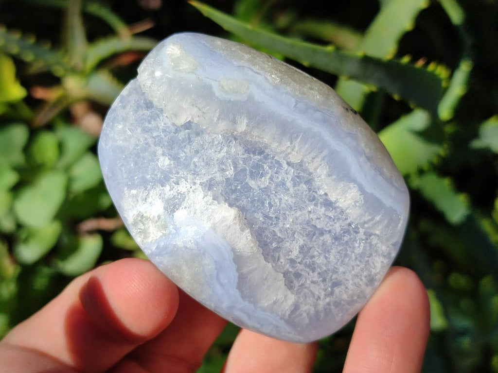Polished Blue Lace Agate Free Forms x 12 From Nsanje, Malawi - Toprock Gemstones and Minerals 