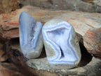 Polished Blue Lace Agate Free Forms x 12 From Nsanje, Malawi - Toprock Gemstones and Minerals 