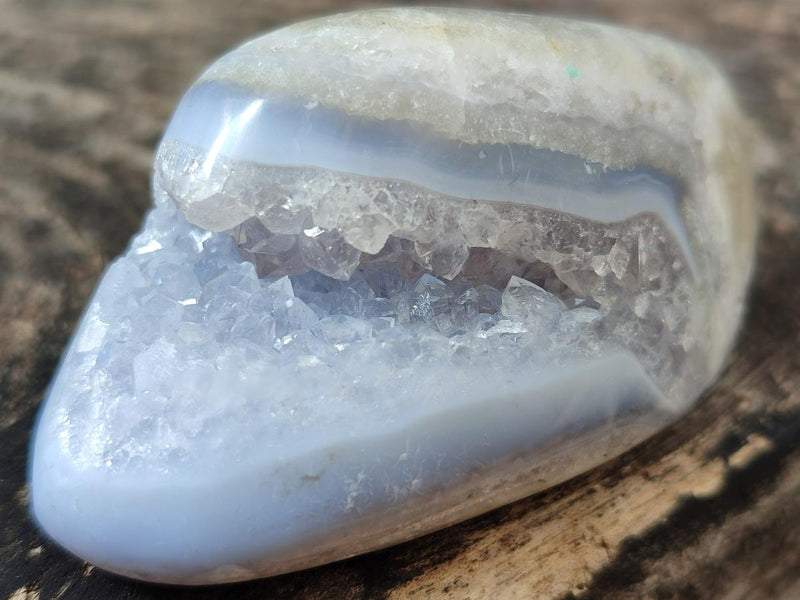 Polished Blue Lace Agate Free Forms x 12 From Nsanje, Malawi - Toprock Gemstones and Minerals 