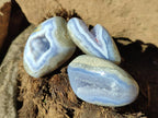 Polished Blue Lace Agate Free Forms x 12 From Nsanje, Malawi - Toprock Gemstones and Minerals 