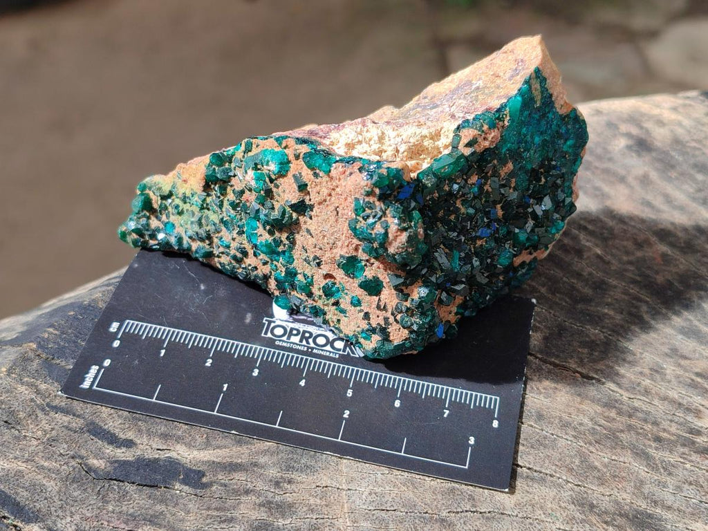 Natural Dioptase on Dolomite Specimens x 2 From Likasi, Congo - Toprock Gemstones and Minerals 