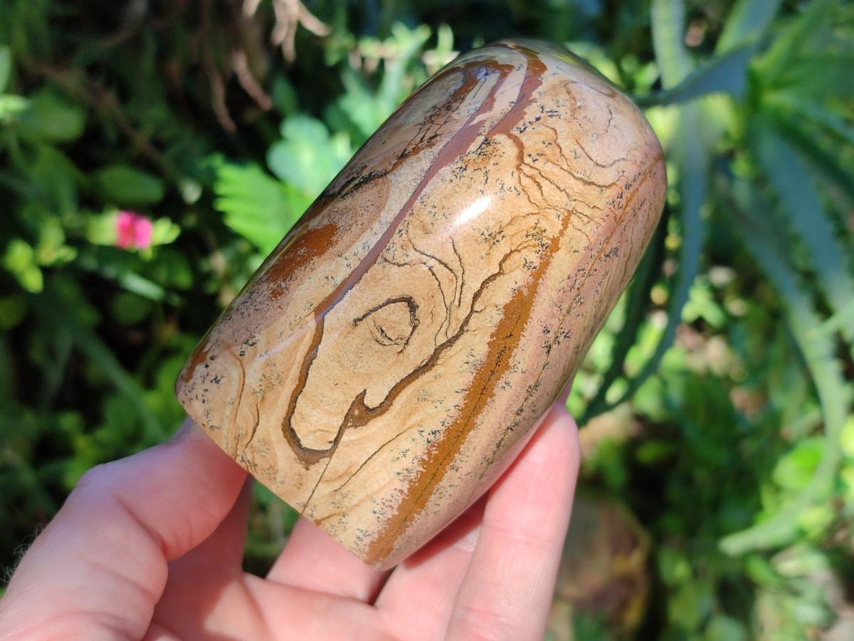 Polished Picture Stone Jasper Standing Display Pieces x 2 From Ais-Ais, Namibia - Toprock Gemstones and Minerals 