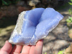 Natural Large Blue Lace Agate Geode Specimens x 6 From Nsanje, Malawi - Toprock Gemstones and Minerals 