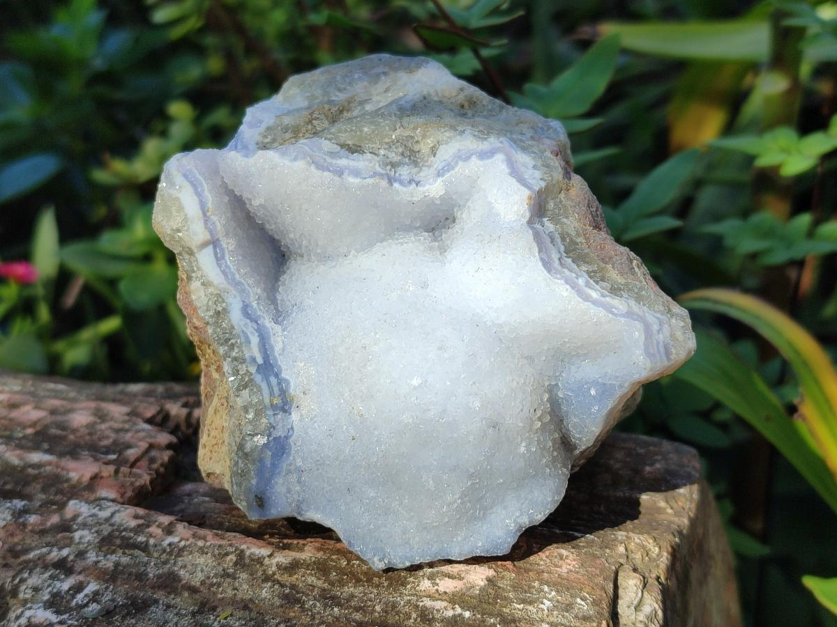 Natural Large Blue Lace Agate Geode Specimens x 6 From Nsanje, Malawi - Toprock Gemstones and Minerals 