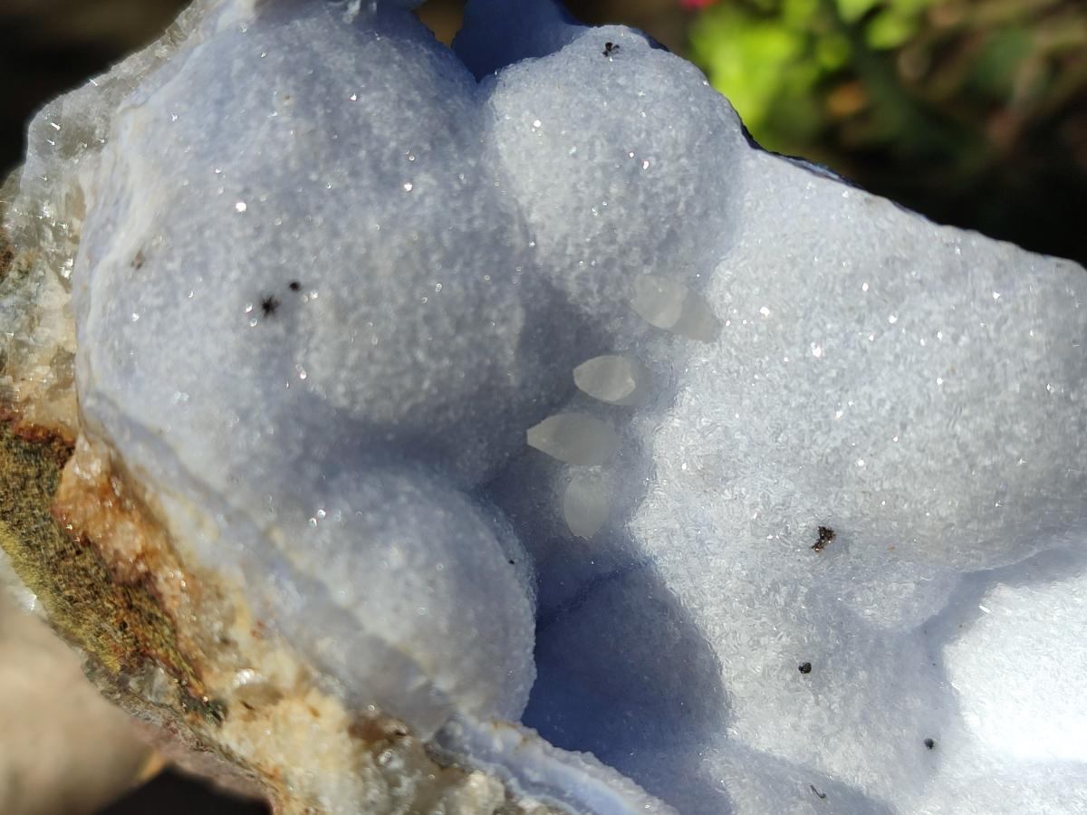 Natural Large Blue Lace Agate Geode Specimens x 6 From Nsanje, Malawi - Toprock Gemstones and Minerals 