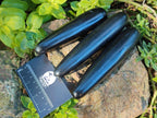 Polished Black Basalt Massage Wands x 6 From Madagascar - Toprock Gemstones and Minerals 