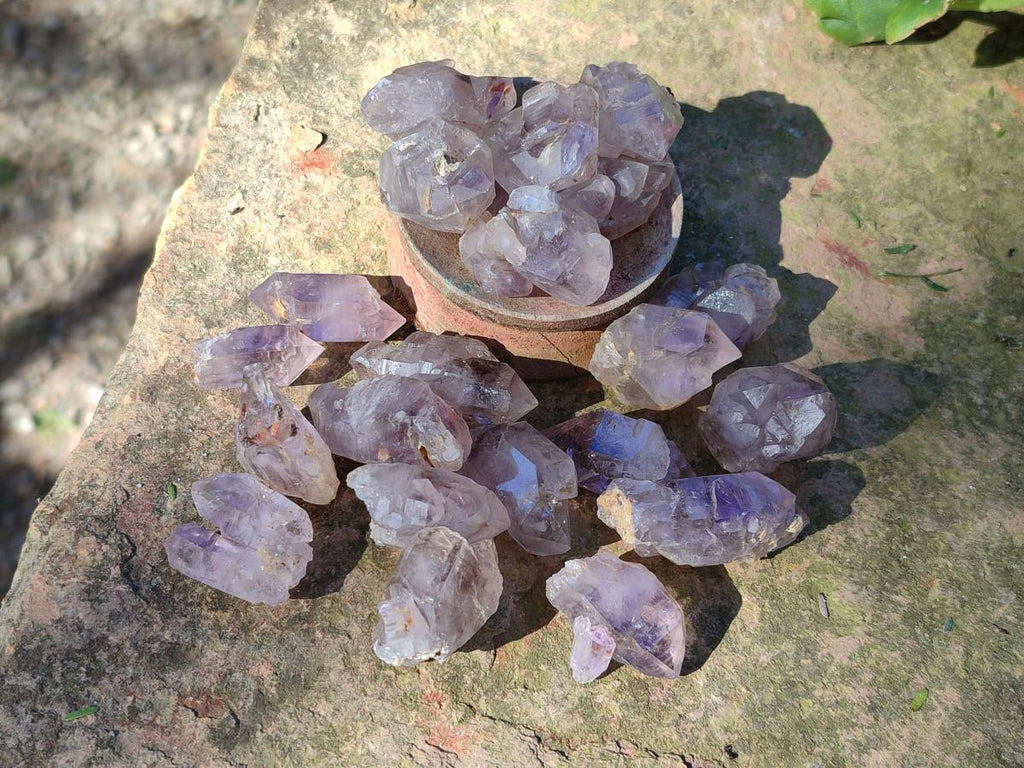 Natural Single Window Amethyst Crystals x 70 From Chiredzi, Zimbabwe - Toprock Gemstones and Minerals 