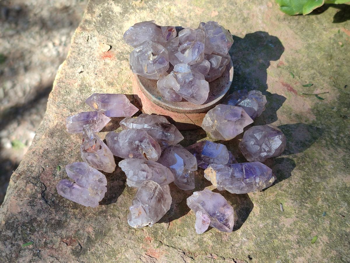 Natural Single Window Amethyst Crystals x 70 From Chiredzi, Zimbabwe - Toprock Gemstones and Minerals 