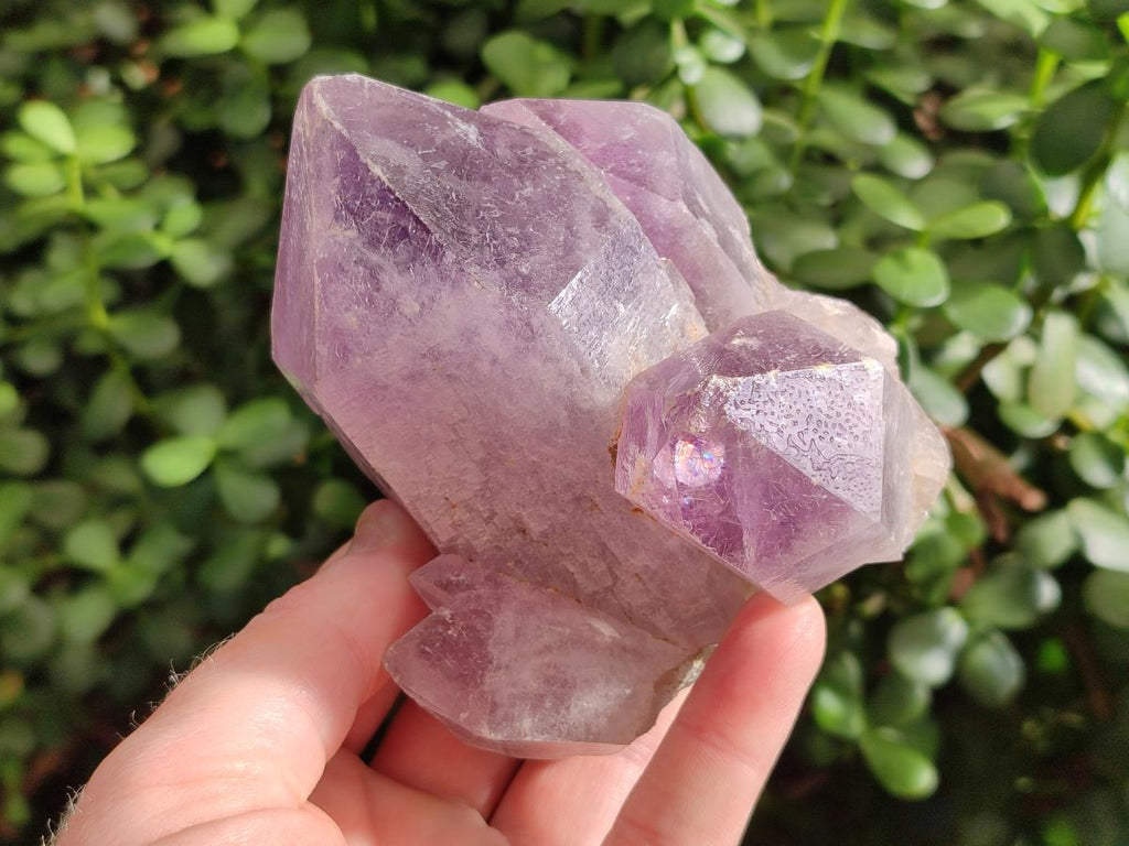 Natural Jacaranda Amethyst Crystal Clusters x 3 From Mumbwa, Zambia - Toprock Gemstones and Minerals 