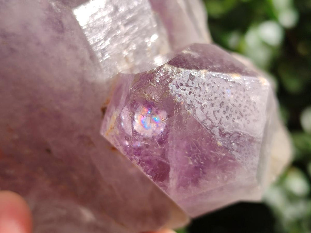 Natural Jacaranda Amethyst Crystal Clusters x 3 From Mumbwa, Zambia - Toprock Gemstones and Minerals 
