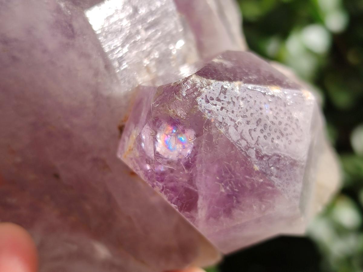 Natural Jacaranda Amethyst Crystal Clusters x 3 From Mumbwa, Zambia - Toprock Gemstones and Minerals 