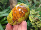 Polished Green Opal Palm Stones x 12 From Betroka, Madagascar - Toprock Gemstones and Minerals 