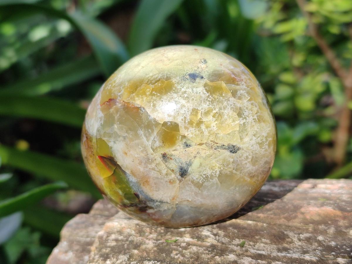 Polished Green Opal Palm Stones x 12 From Betroka, Madagascar - Toprock Gemstones and Minerals 
