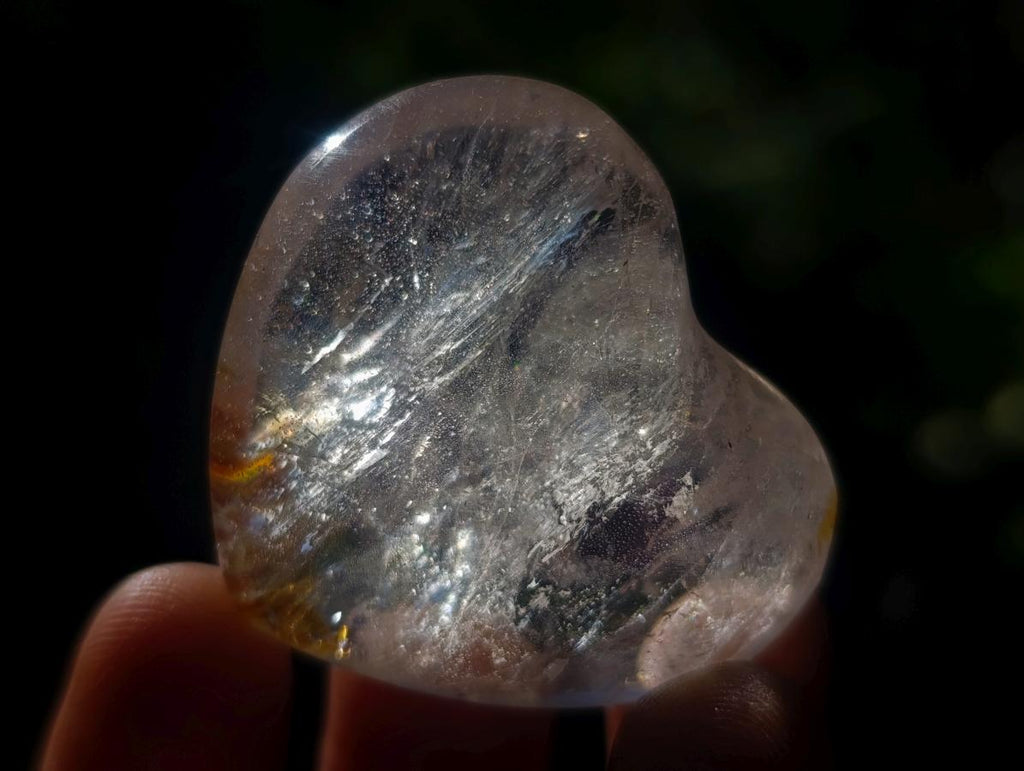 Polished Clear Quartz and Smokey Quartz Hearts x 29 From Madagascar - Toprock Gemstones and Minerals 
