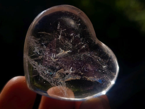 Polished Clear Quartz and Smokey Quartz Hearts x 29 From Madagascar - Toprock Gemstones and Minerals 