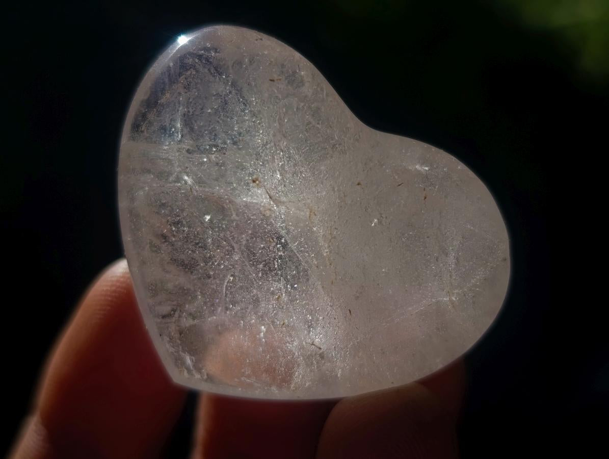 Polished Clear Quartz and Smokey Quartz Hearts x 29 From Madagascar - Toprock Gemstones and Minerals 