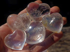 Polished Clear Quartz and Smokey Quartz Hearts x 29 From Madagascar - Toprock Gemstones and Minerals 