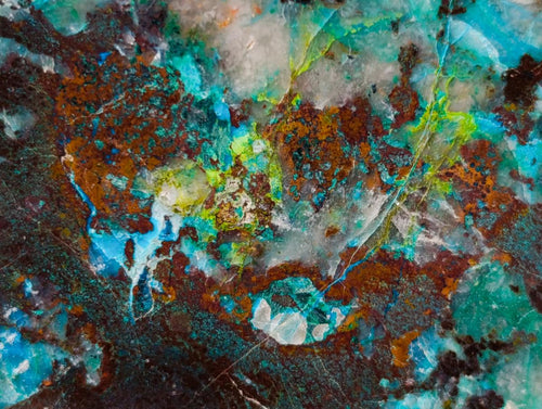 Polished Shattuckite Slices x 12 From Kaokoveld, Namibia - Toprock Gemstones and Minerals 