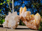 Natural Mixed Quartz Crystal Clusters x 4 From Madagascar - Toprock Gemstones and Minerals 