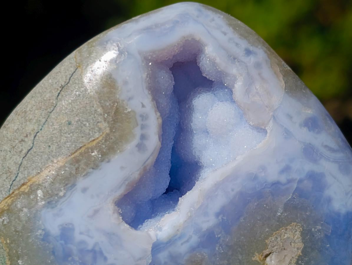 Polished Blue Lace Agate Free Forms x 6 From Nsanje, Malawi - Toprock Gemstones and Minerals 