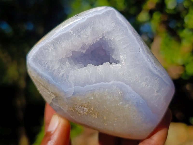 Polished Blue Lace Agate Free Forms x 6 From Nsanje, Malawi - Toprock Gemstones and Minerals 