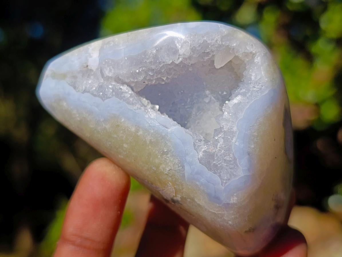 Polished Blue Lace Agate Free Forms x 6 From Nsanje, Malawi - Toprock Gemstones and Minerals 
