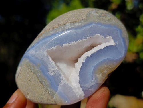 Polished Blue Lace Agate Free Forms x 6 From Nsanje, Malawi - Toprock Gemstones and Minerals 